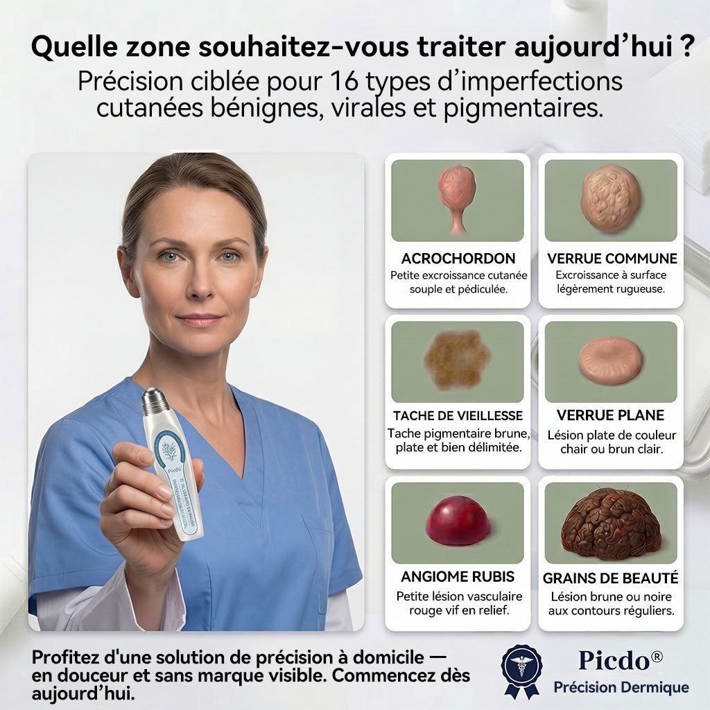 Boutique officielle de la marque 𝐏i𝐜𝐝o® 🍉💖7 Jours Effaceur de taches et d’excroissances cutanées(Zéro douleur, zéro cicatrice – Roller)