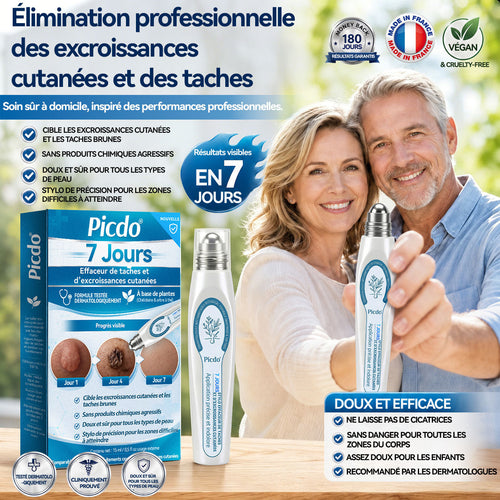Boutique officielle de la marque 𝐏i𝐜𝐝o® 🍉💖7 Jours Effaceur de taches et d’excroissances cutanées(Zéro douleur, zéro cicatrice – Roller)
