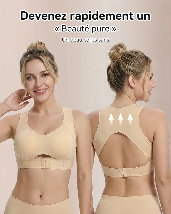 Vnproo®🍁💖Soutien-Gorge De Posture Sans Armatures À Fermeture Avant Et Dos Croisé