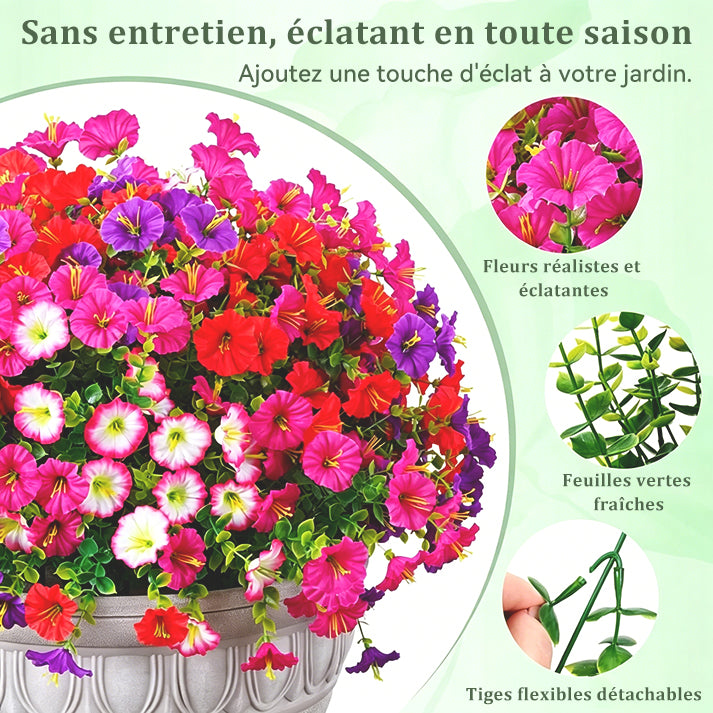 🍁💖🔥Dernier jour : 60 % de réduction🔥 Fleurs de pétunias artificielles résistantes aux UV 2026