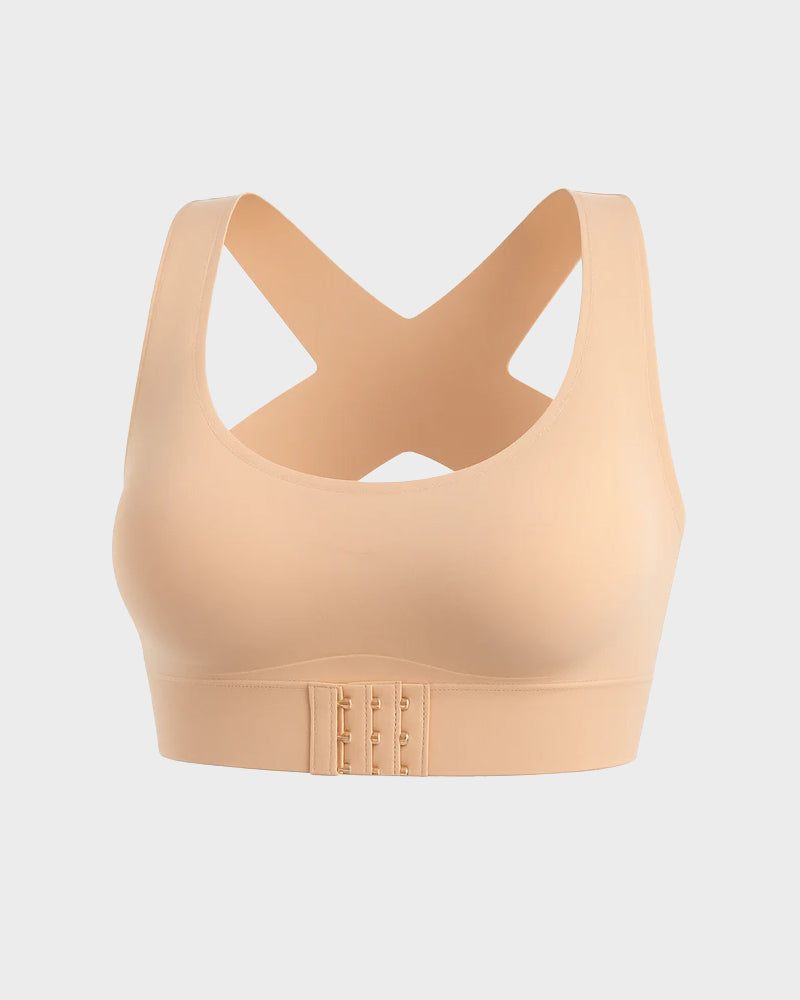 Vnproo®🍁💖Soutien-Gorge De Posture Sans Armatures À Fermeture Avant Et Dos Croisé