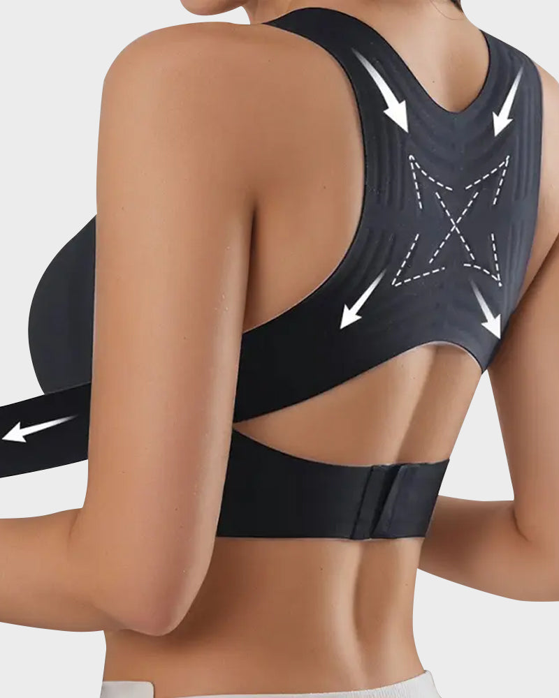 Vnproo®🍁💖Soutien-Gorge De Posture Sans Armatures À Fermeture Avant Et Dos Croisé