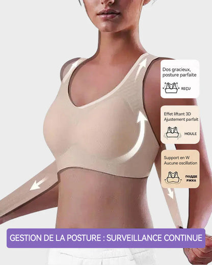 Vnproo®🍁💖Soutien-Gorge De Posture Sans Armatures À Fermeture Avant Et Dos Croisé